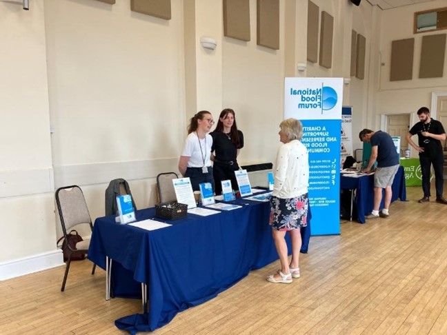 Picture 2 shows the National Flood Forum stand.