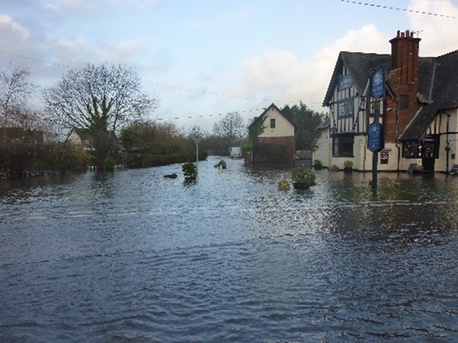 Flooding in Puddletown - 2014