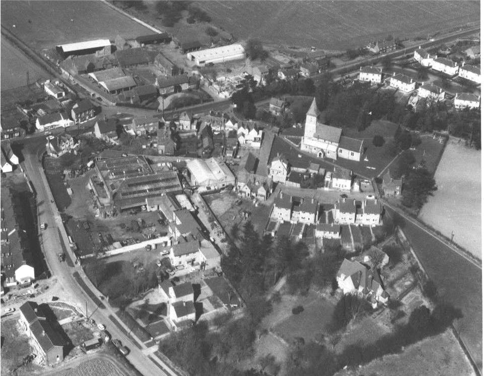 Aerial photo of chemicals factory, Sandridge