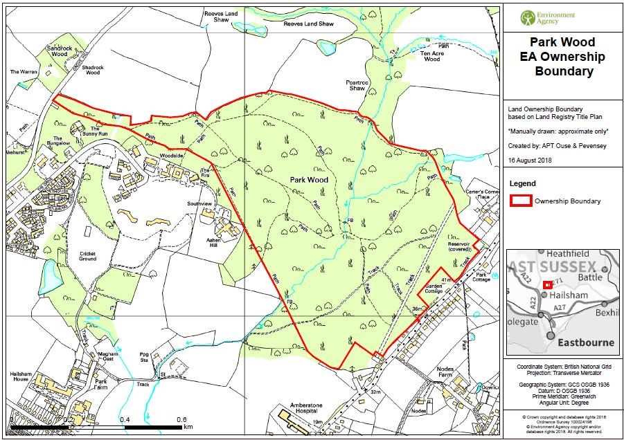 Location map of Park Wood