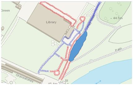 image showing areas which will be enhanced as part of the flood defence work and which are done later by ESBC