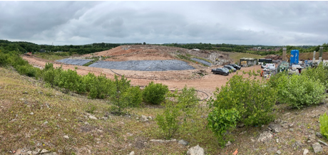 Picture 2: View of the landfill from the southern boundary – June 2021