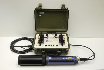 A sonde kit (continuous water quality monitor)